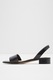 Aldo, Sandale slingback de piele Doredda, Negru, 7