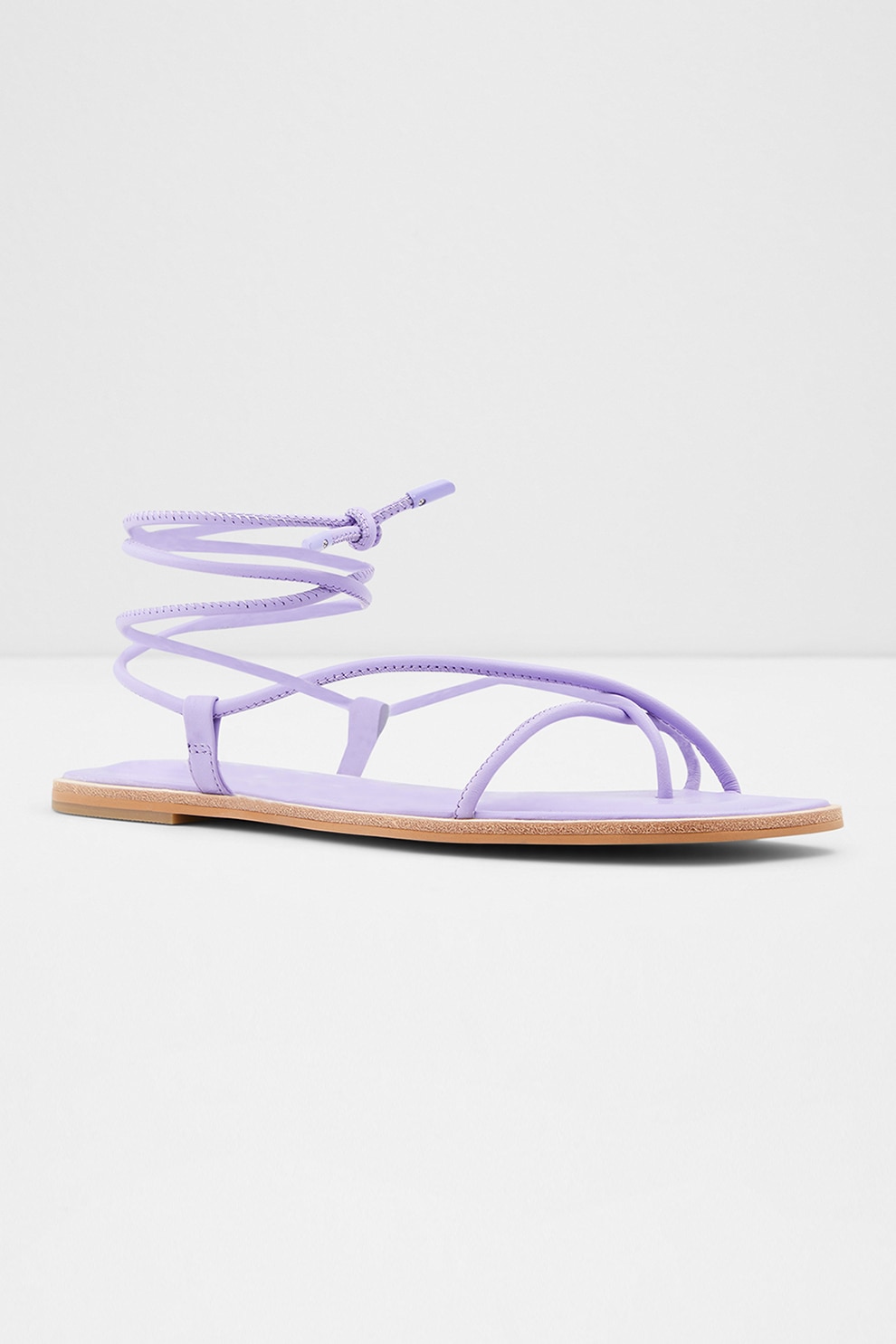 Aldo, Sandale de piele ecologica cu bareta separatoare Adravia