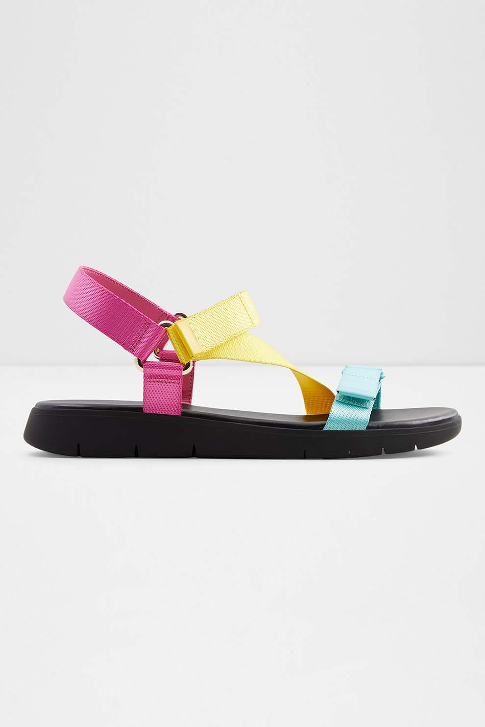 Aldo, Sandale din material textil cu inchidere velcro Eoweniel