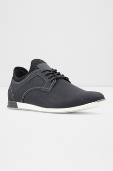 Aldo, Pantofi sport derby de piele ecologica Coruche, Negru, 12 Aldo, Pantofi sport derby de piele ecologica Coruche, Negru, 12