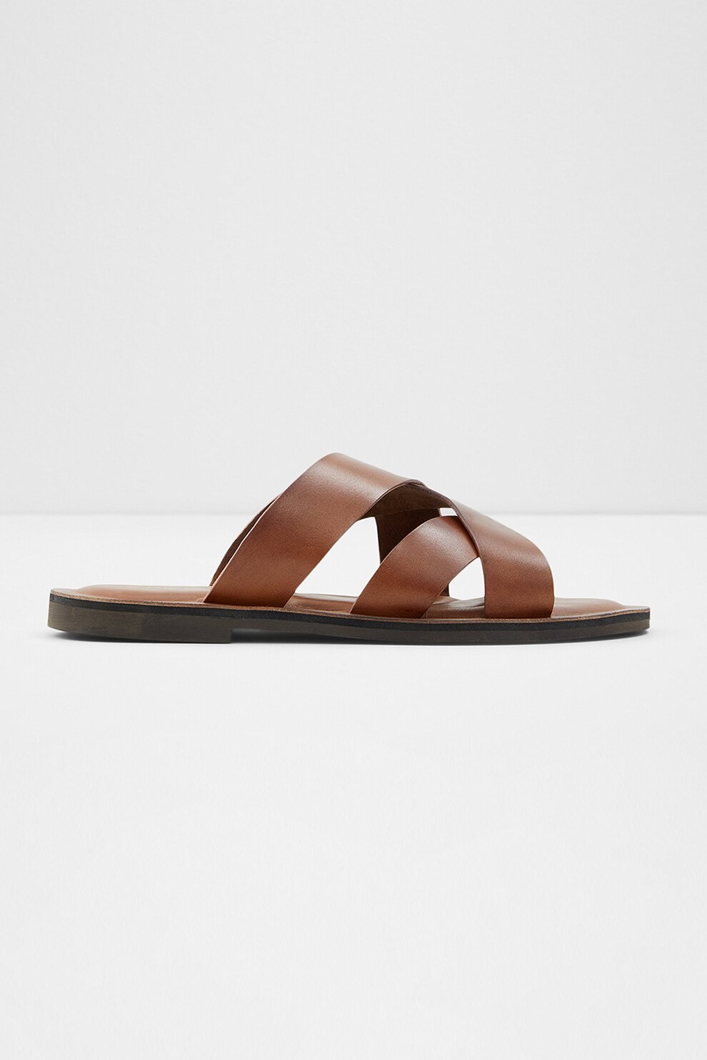 Aldo, Papuci de piele Nyos, Coniac, 7