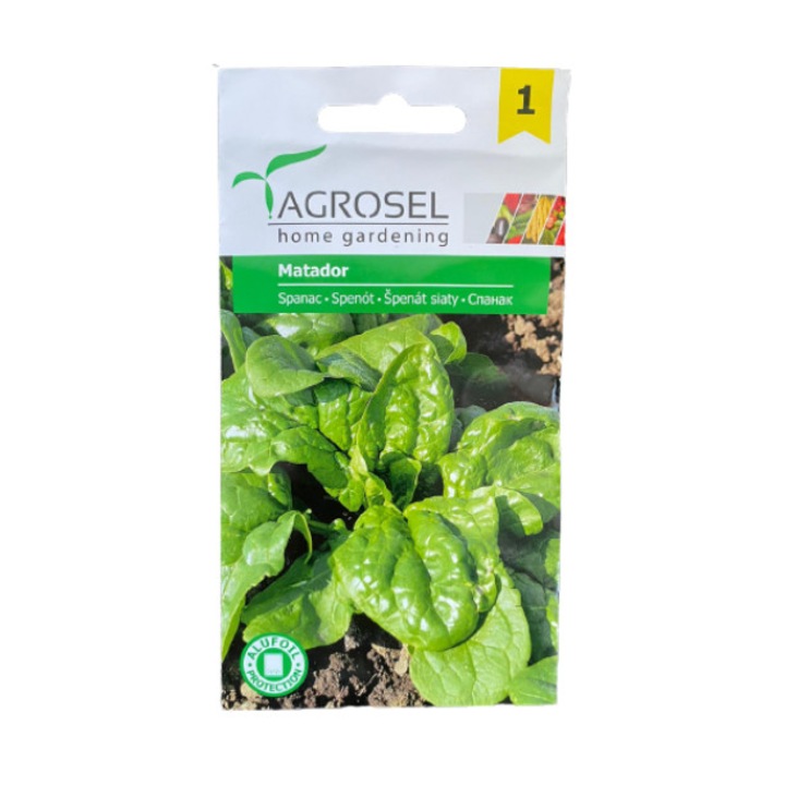 Seminte spanac, Matador, Agrosel - plic 4 gr