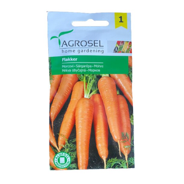 Seminte morcovi, Flakker, Agrosel - plic 5 gr