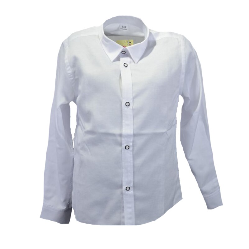 Camasa cu maneca lunga pentru baieti Mini Junior KSL-110C, Alb, 134 cm