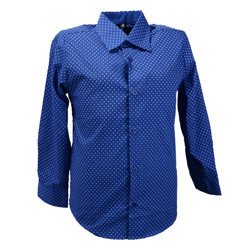 Camasa cu maneca lunga pentru baieti Jankes KSL-116C, Albastru, 122 cm