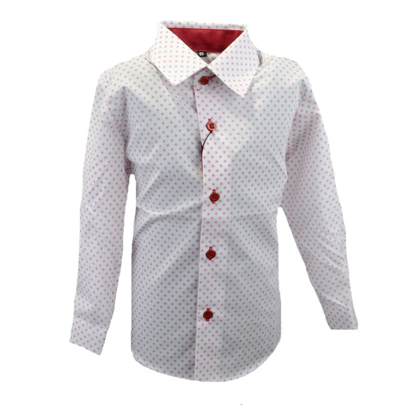 Camasa cu maneca lunga pentru baieti Jankes Alb