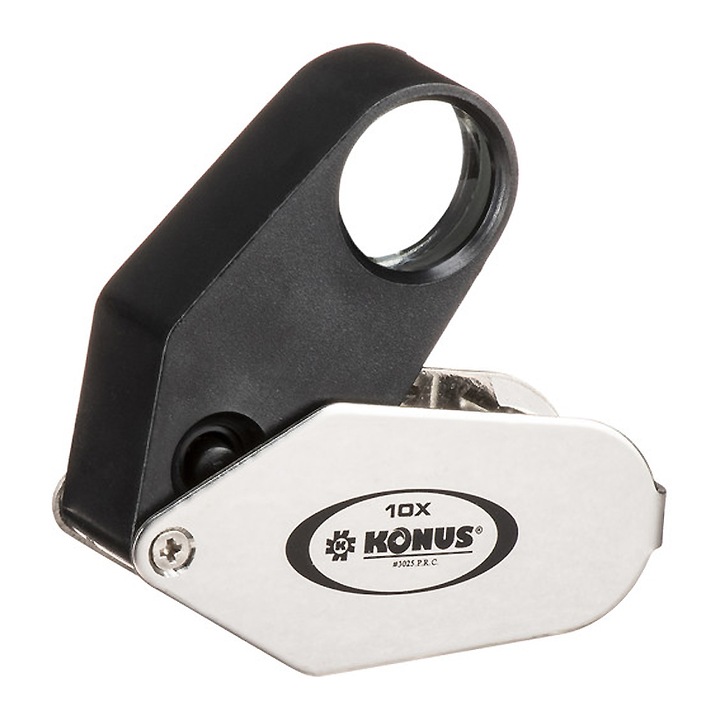 Lupa, KONUS, 10x, cu iluminare LED