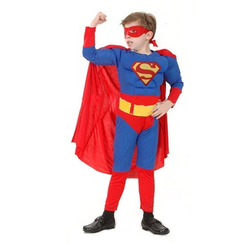 Costum carnaval Superman cu muschi pentru copii, Justice, S, 3 - 5 ani Costum carnaval Superman cu muschi pentru copii, Justice, S, 3 - 5 ani
