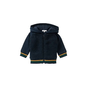 Cardigan bebe, Noppies, bumbac organic, Indwe, bleumarin, 68 cm Cardigan bebe, Noppies, bumbac organic, Indwe, bleumarin, 68 cm