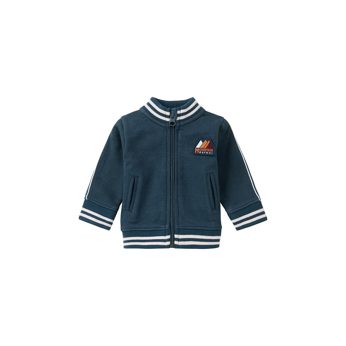 Cardigan bebe, Noppies, bumbac organic, Velddrif, bleumarin, 68 cm