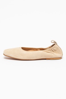 Clarks, Balerini de piele intoarsa Pure, Bej Clarks, Balerini de piele intoarsa Pure, Bej