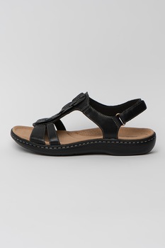 Clarks, Pantofi de piele Laurieann Kay, Negru, 3.5 Clarks, Pantofi de piele Laurieann Kay, Negru, 3.5