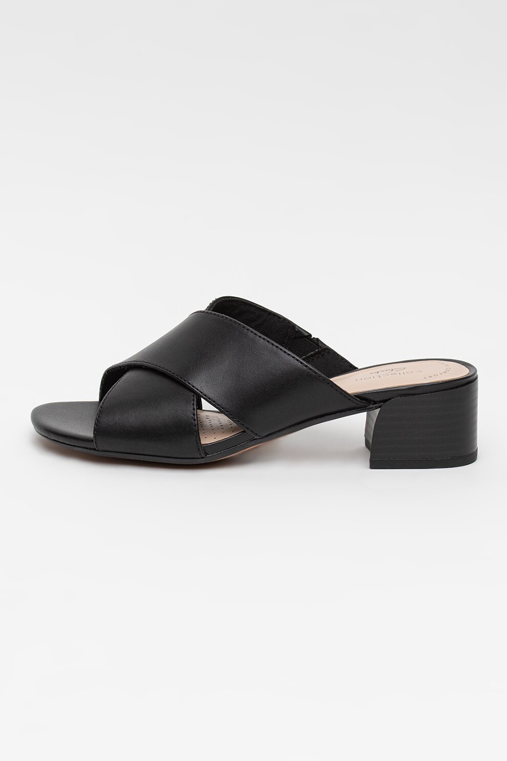 Clarks, Papuci de piele cu toc Caroleigh Erin
