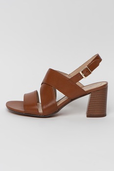 Clarks, Sandale de piele cu toc masiv Jocelynne Bao Clarks, Sandale de piele cu toc masiv Jocelynne Bao