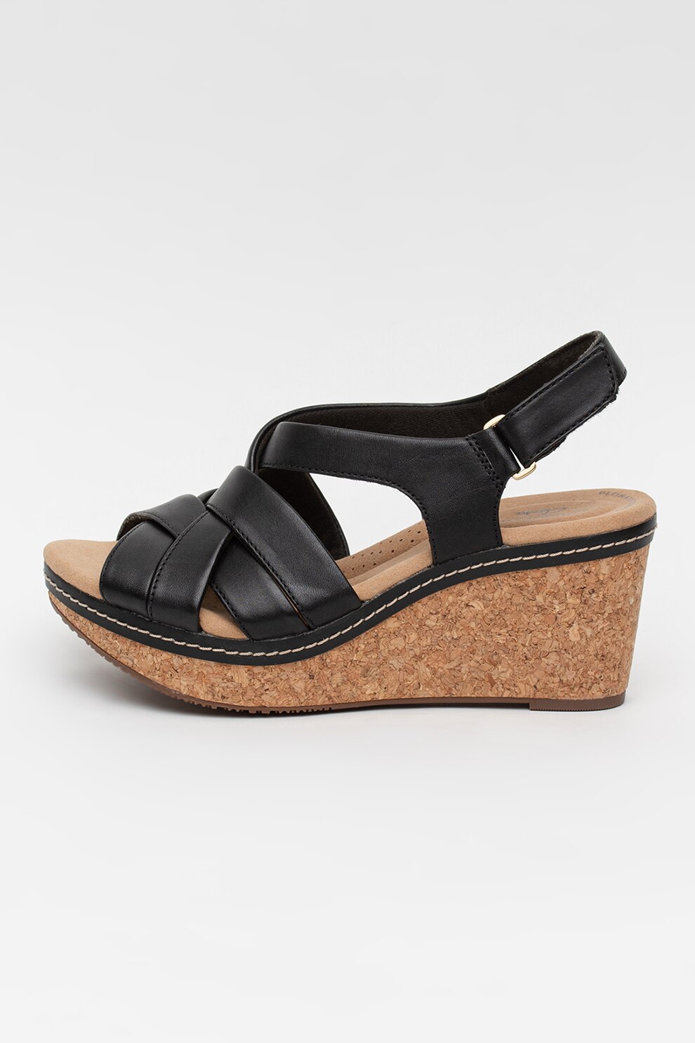 Clarks, Sandale wedge de piele Annadel Reyna