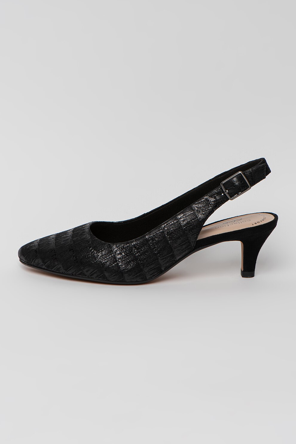 Clarks, Pantofi slingback de piele Linvale Sondra