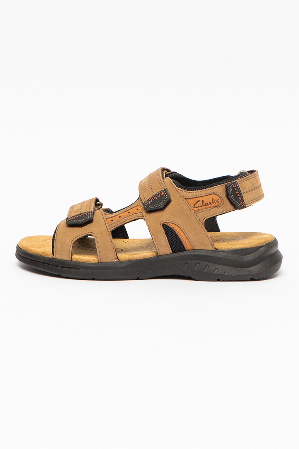 Clarks, Sandale din piele nabuc Hapsford Trail