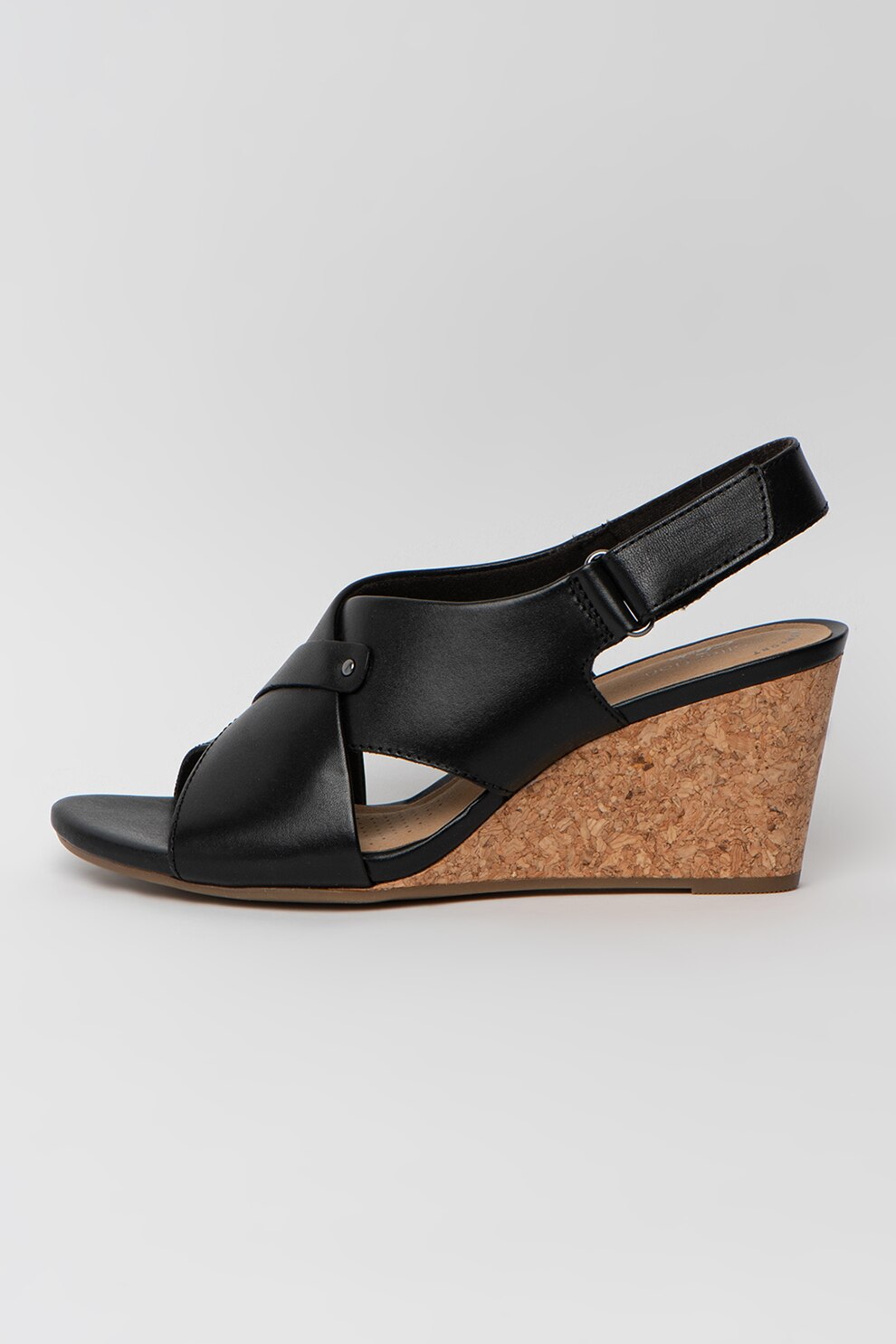 Clarks, Sandale wedge de piele Margee Eve