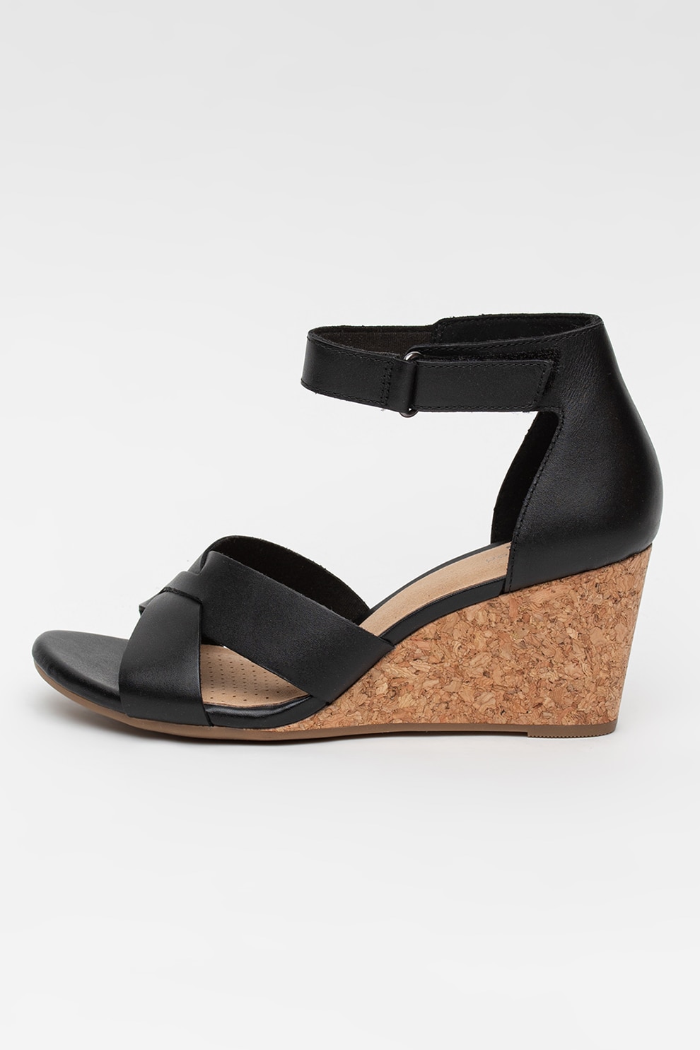 Clarks, Sandale wedge de piele Margee Gracie