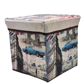 Cutie pliabila pentru depozitare model U.K , Big Ben 32 x 32 x 32 cm, Gris Cutie pliabila pentru depozitare model U.K , Big Ben 32 x 32 x 32 cm, Gris