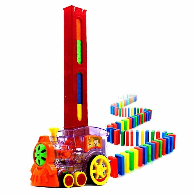 Locomotiva de creeatie Domino, + 100 piese, +3 ani