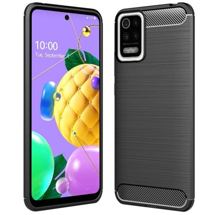 LG K62 Kompatibilis TPU tok, szénfekete