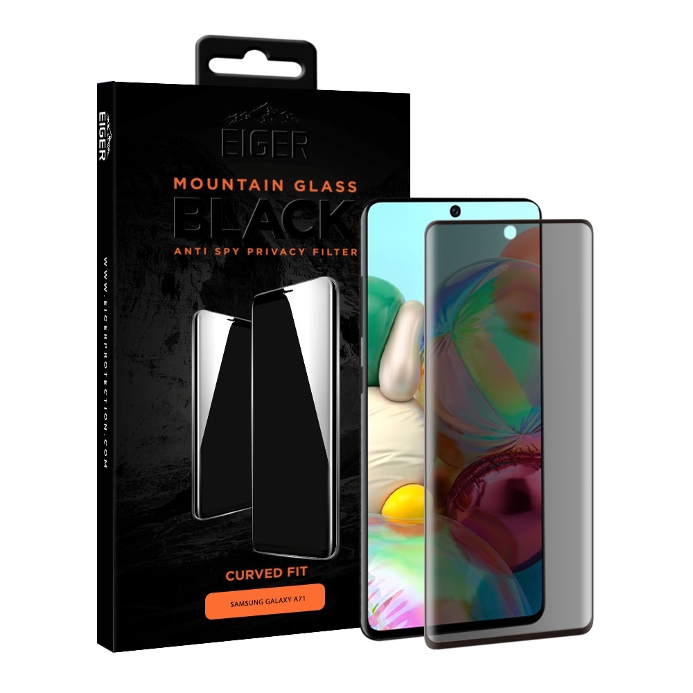 Folie Eiger Sticla 3D Privacy Mountain Glass Samsung Galaxy A71, Clear