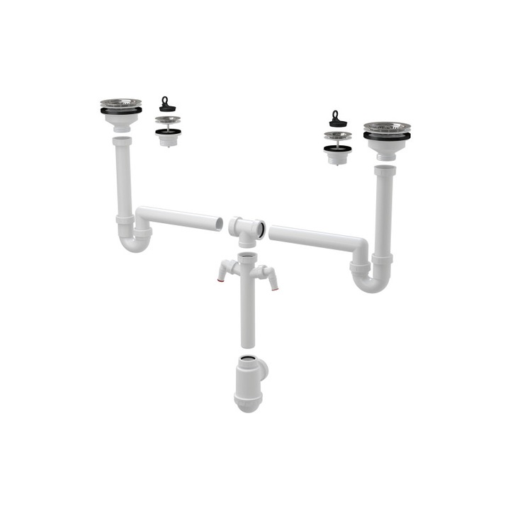 Sifon universal A8000 chiuveta, set