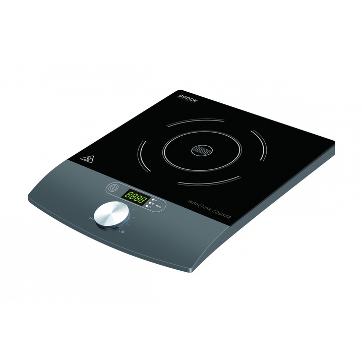 Индукционен котлон Brock Electronics HP 2001 GY, Мощност 1800 W