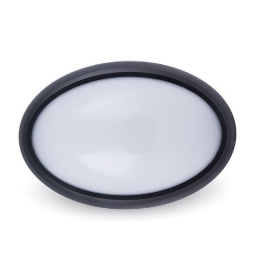 Plafoniera LED , 12W Corp Negru Rotunda 6000K IP65