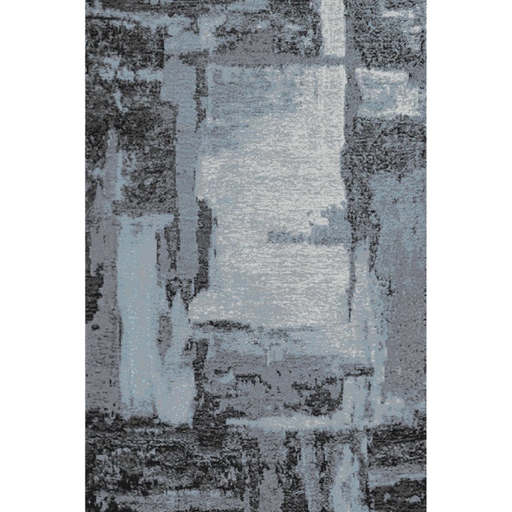 Килим Деко трейдинг Струма 112, Мокетен, Сив/Син, 160х240