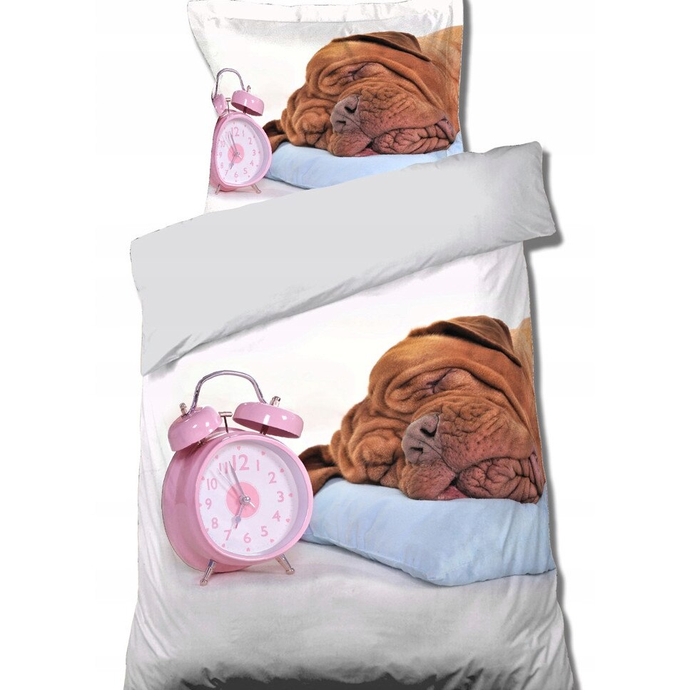 Lenjerie de pat copii, Catelus, 140 x 200 cm