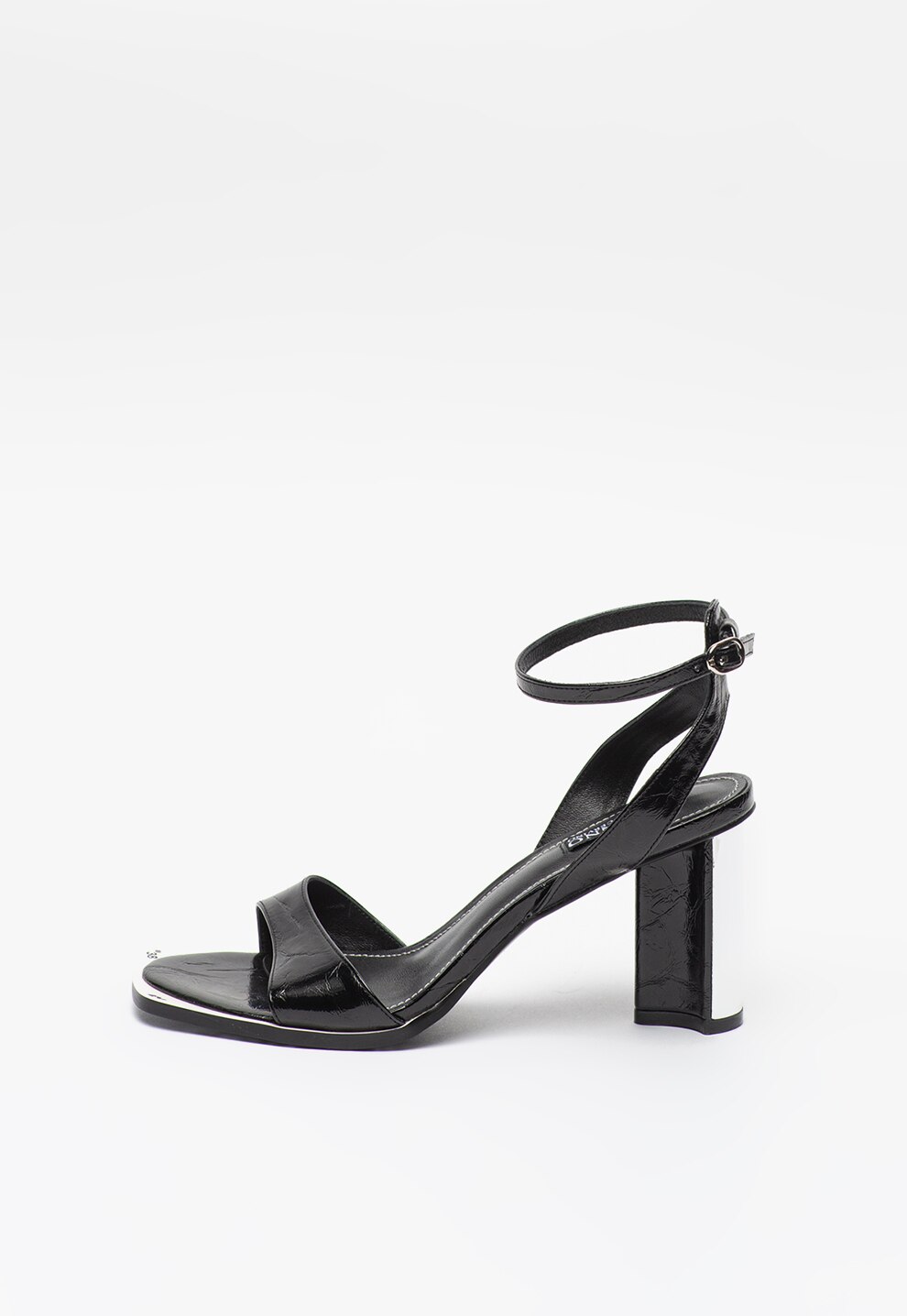 Ermanno Scervino, Sandale de piele ecologica cu bareta pe glezna