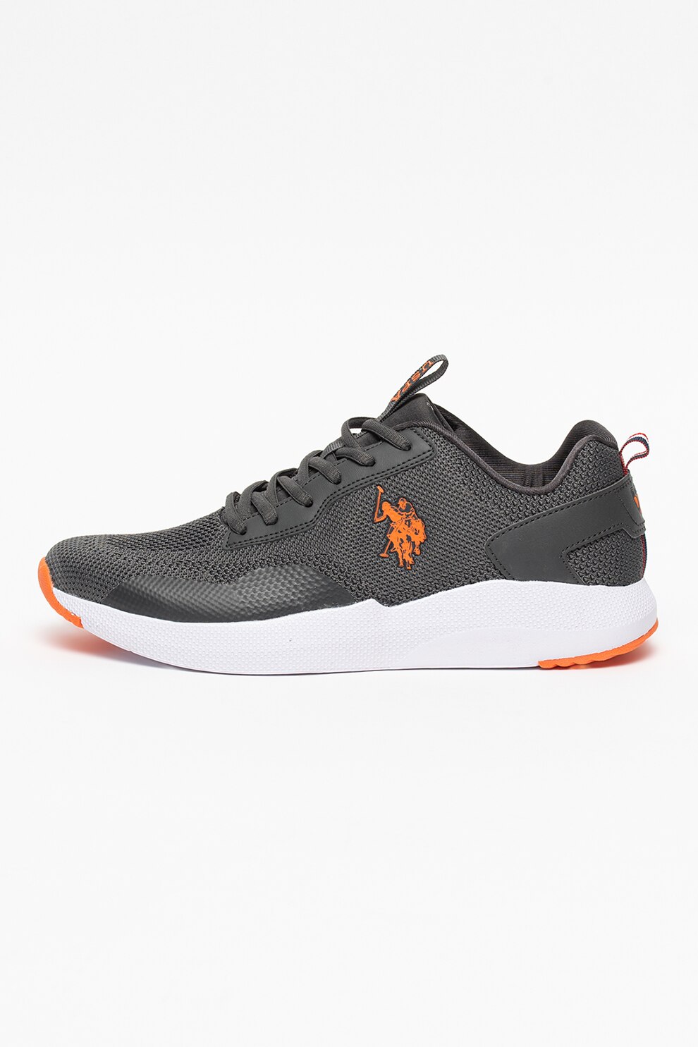U.S. Polo Assn., Pantofi sport cu insertii de piele ecologica Sam