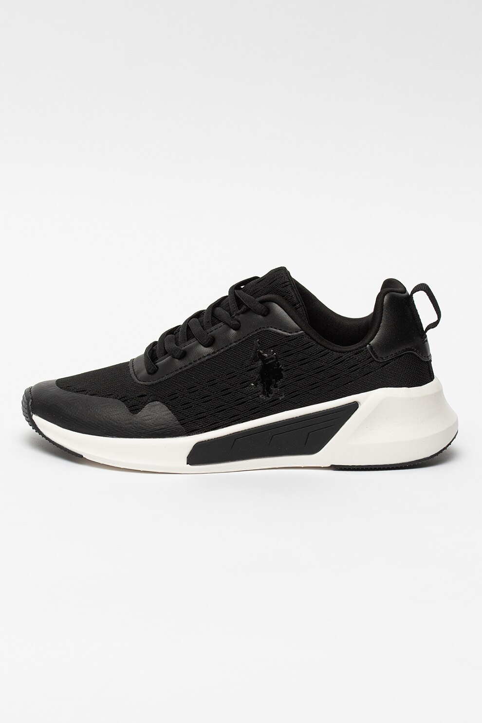 U.S. Polo Assn., Pantofi sport de material textil cu garnituri de piele ecologica Alice