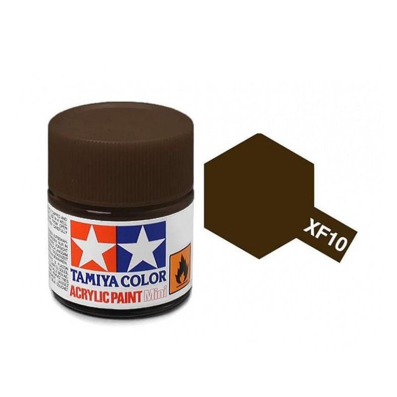 Vopsea acrilica pentru modelism Tamiya Tamiya 81310 XF-10 Flat Brown (matt) 23ml TAM XF10