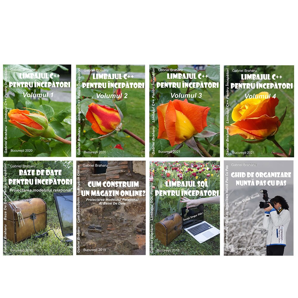 Set de 7+1 Carti Programare Incepatori (2), Gabriel Braharu, Colectia 