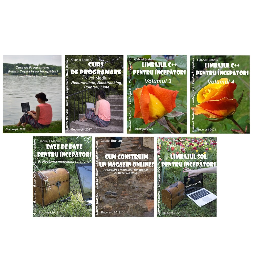 Set de 7 Carti Programare Incepatori (2), Gabriel Braharu, Colectia 