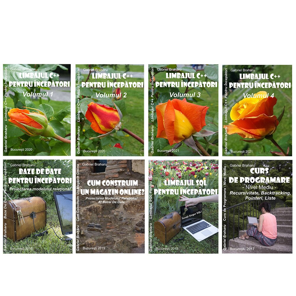 Set de 8 Carti Programare Incepatori (4), Gabriel Braharu, Colectia 