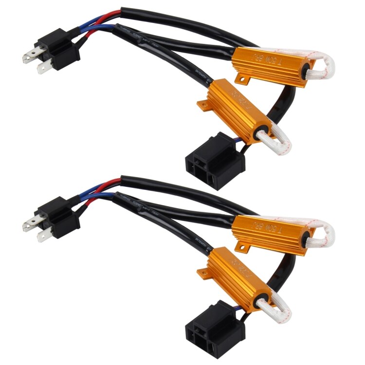 Set H4 anulatoare erori Canbus Led 50W, 8Ohm, Aluminiu