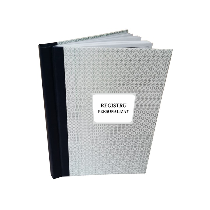 Registru A3, personalizat, 100 file, coperta mucava caserata, legat
