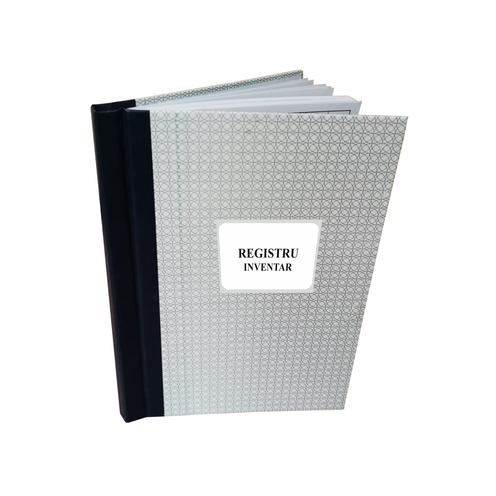 Registru Inventar A4, personalizat, 100 file, coperta mucava caserata, legat, portret