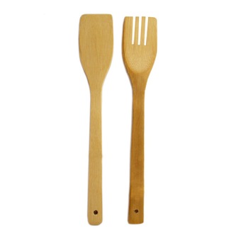 Set 2 ustensile bucatarie din bambus Set 2 ustensile bucatarie din bambus