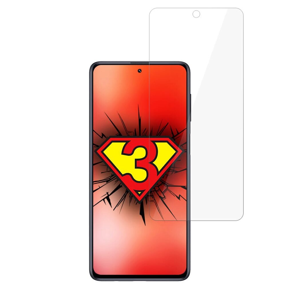Folie Protectie Sticla Flexibila 3MK Lite pentru Samsung Galaxy M51, Tehnologie Fit in, 6H, 0.16 mm, Transparenta