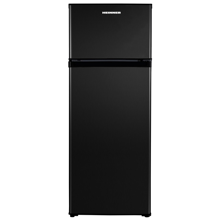Хладилник с 2 врати Heinner HF-H2206BKF+, 205 л, Клас F, H 143 см , Черен