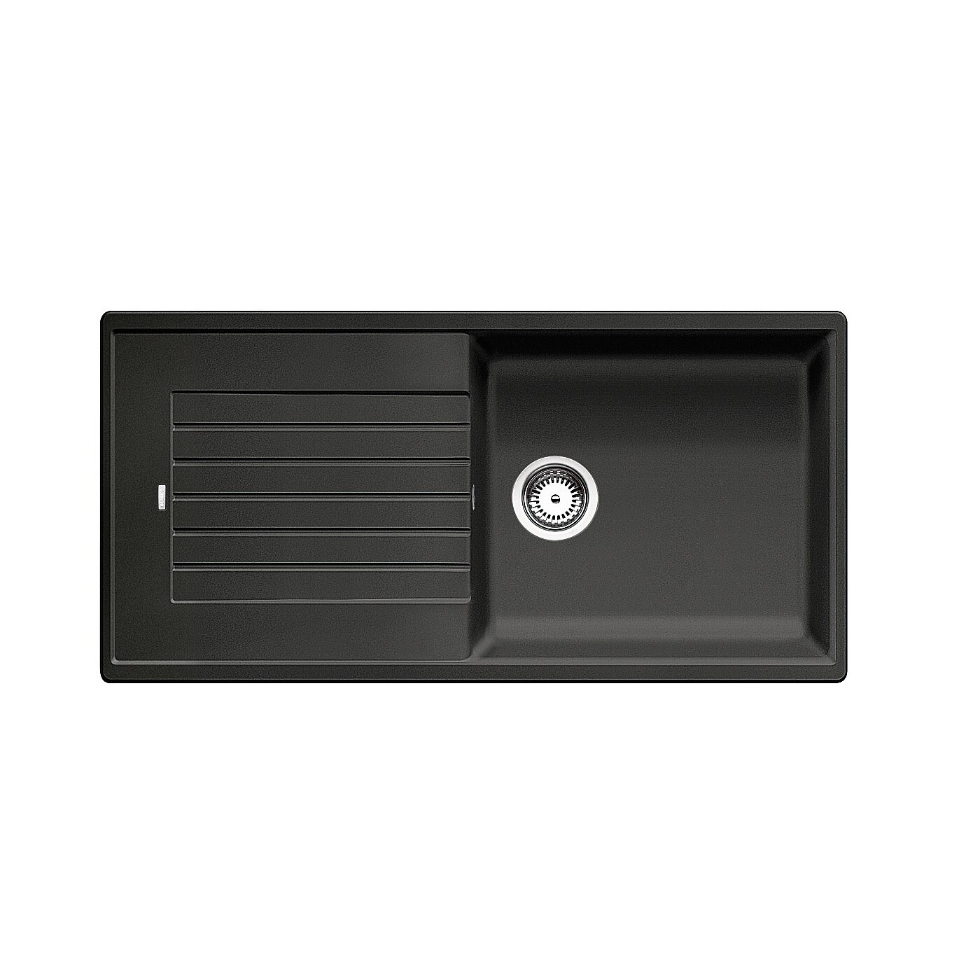 Chiuveta bucatarie Blanco ZIA XL 6 S, Silgranit antracit, 100 x 50 x 19 cm, sifon cu ventil inclus, fara excentric