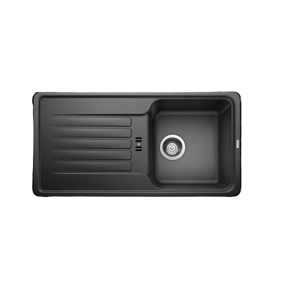 Chiuveta bucatarie Blanco FAVOS 45 S Silgranit antracit, 86 x 43.5 x 16 cm, sifon cu ventil inclus, fara excentric