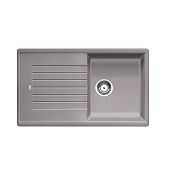 Chiuveta bucatarie Blanco ZIA 5 S Silgranit alumetalic, 86 x 50 x 19 cm, sifon cu ventil inclus, fara excentric Chiuveta bucatarie Blanco ZIA 5 S Silgranit alumetalic, 86 x 50 x 19 cm, sifon cu ventil inclus, fara excentric