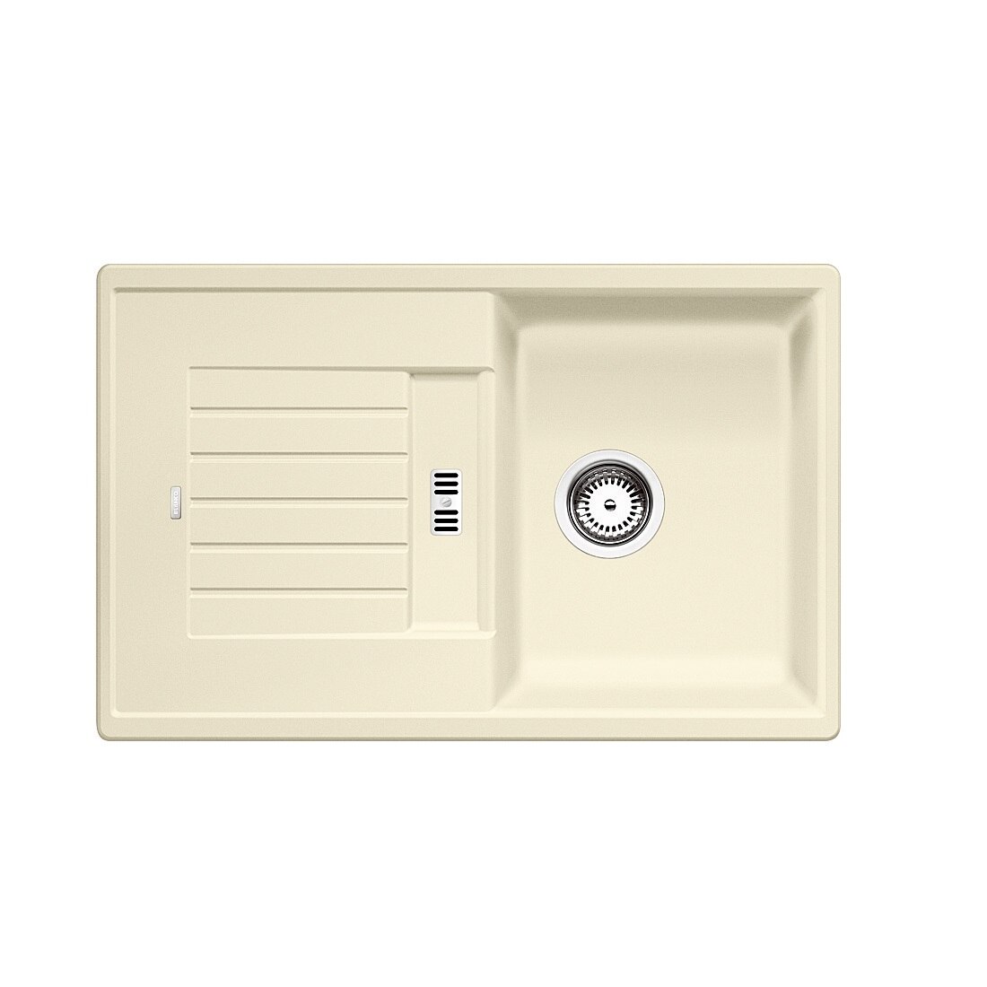 Chiuveta bucatarie, Blanco ZIA 45 S Chiuveta Silgranit jasmin, 78 x 50 x 19 cm, sifon cu ventil inclus, fara excentric