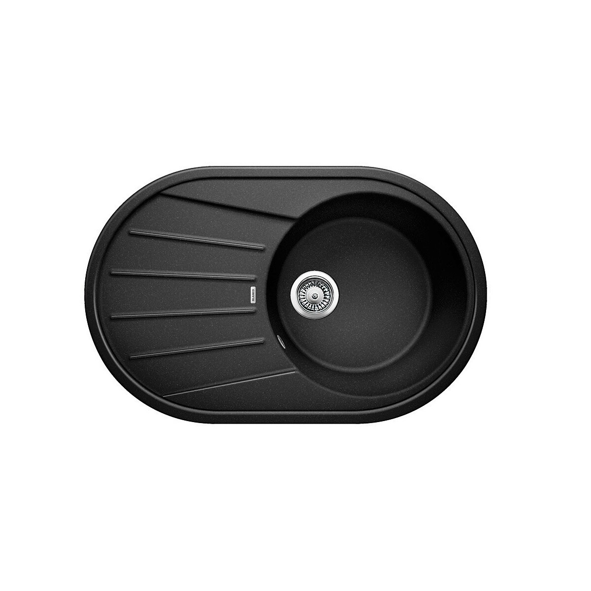 Chiuveta bucatarie, Blanco TAMOS 45 S Chiuveta Silgranit antracit, 78 x 50 x 18 cm, sifon cu ventil inclus, fara excentric